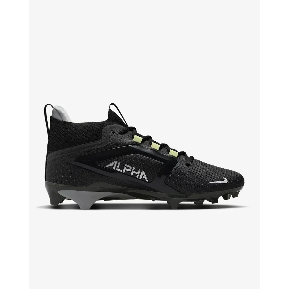 Nike Alpha Menace 4 Elite Football Cleats Black/White FD7036-001 Men's Size 10.5